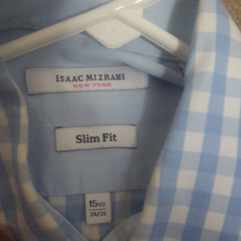 light blue gingham button down - Picture 2 of 3